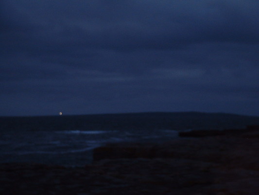 Lighthouse of Inisheer across the Atlantic