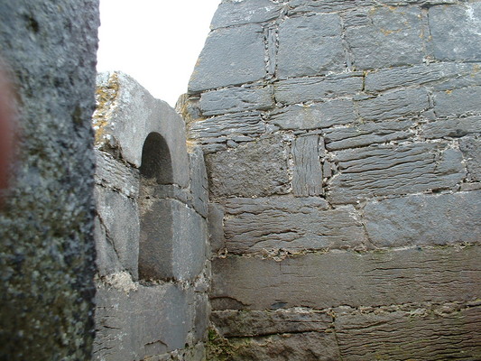 St. Benan church stone work.
