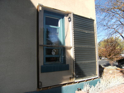 Mounted solar air heater