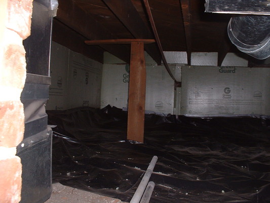 Crawl space insulation